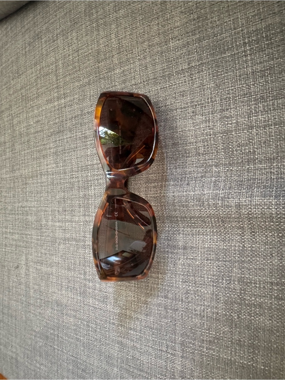 Dolce & Gabbana Tortoiseshell Brown Oversized Sunglasses
